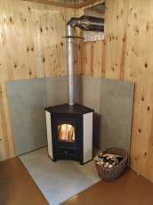 Купить Печь-камин Везувий ПК-01 (220) угловой бежевый 9 кВт в Борисове фото в Борисове