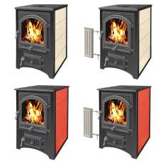 Купить Печь-камин Везувий ПК-01 (205) с плитой и т/о красн.12 кВт в Борисове в Борисове