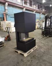 Стальной камин Родос 800 черный купить фото в Борисове