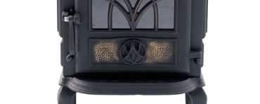 Чугунный камин со стеклом Сибирь 7 фото в интерьере в Борисове