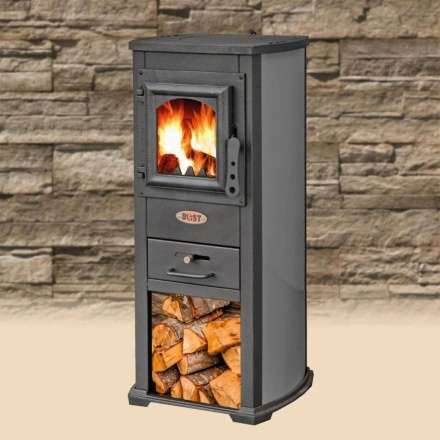 Печь-камин Blist Ekonomik Lux N чугунная дверца серый Амазонка бай фото Печь-камин Blist Berna Lux (Ekonomik Lux N) купить в Борисове