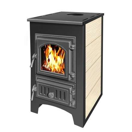 Печь-камин Везувий ПК-01 (270) бежевый 9 кВт Амазонка бай фото в Борисове
