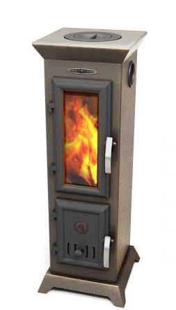 Отопительная печь Термофор Статика Тетра Мини, чёрная бронза Амазонка бай фото в Борисове