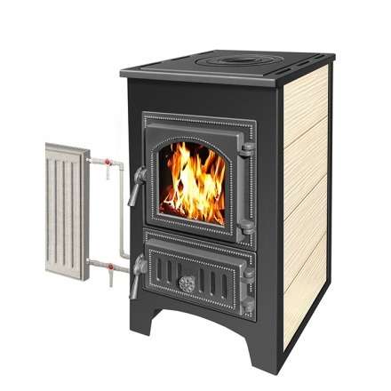 Печь-камин Везувий ПК-01 (270) с плитой и т/о бежевая 9 кВт Амазонка бай фото Печь-камин Везувий ПК-01 (270) с плитой и т/о бежевая 9 кВт Амазонка бай фото в Борисове