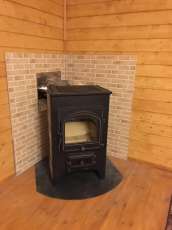 Купить Печь-камин Везувий ПК-02 (205) с плитой красная 12 кВт в Борисове в Борисове