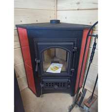 Купить Печь-камин Везувий ПК-01 (220) с конфоркой угловой красный 9 кВт в Борисове в Борисове