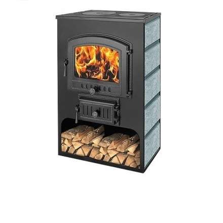 Печь-камин Везувий ПК-03 (224) с плитой талькохлорит 12 кВт Амазонка бай фото в Борисове