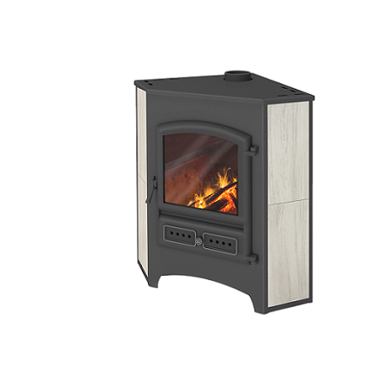 Камин ЭТНА (БКД) угловой Бежевый ф115 мм купить в Борисове