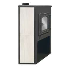 Стальной камин со стеклом ЭТНА (ДТ-4С) угловой Амазонка бай фото  в Борисове