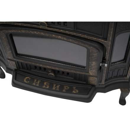 Стильная печь-камин Сибирь 10 чугунная Фото в Борисове