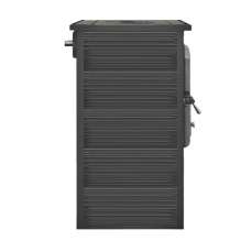 Печь со стеклом ЭТНА (БКД) с плитой и ТО в интерьере фото в Борисове