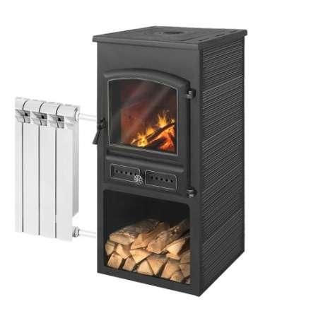 Печь-камин ЭТНА (БКД) с плитой и ТО фото в Борисове