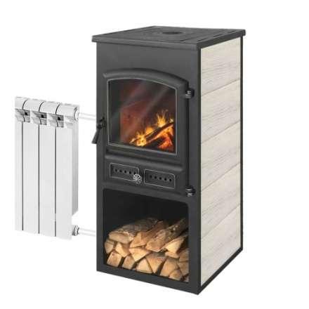 Печь-камин ЭТНА (БКД) с плитой и ТО фото  Печь-камин ЭТНА (БКД) с плитой и ТО фото в Борисове