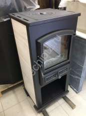 Печь-камин со стеклом ЭТНА (БКД) с плитой и ТО фото Печь-камин со стеклом ЭТНА (БКД) с плитой и ТО фото в Борисове