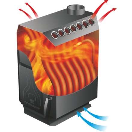 Отопительная печь Теплодар ТОП-200 ДС в Борисове