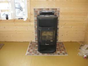 Купить большой камин с шамотом Мета-Бел Ангара-Аква в Борисове фото в Борисове