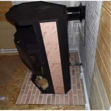 Купить стальной камин с теплообменником Мета-Бел АОТВ 9.0-03 Печора-Аква в Борисове фото в Борисове