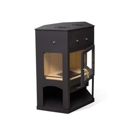 Печь-камин Мета-Бел АОТ 11.0 (в модификации Енисей с плитой) в Борисове