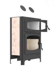 Печь-камин с шамотом Бавария Эко с духовкой и плитой в Борисове