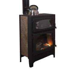 Печь-камин недорогая Бавария Эко с духовкой и плитой фото в Борисове