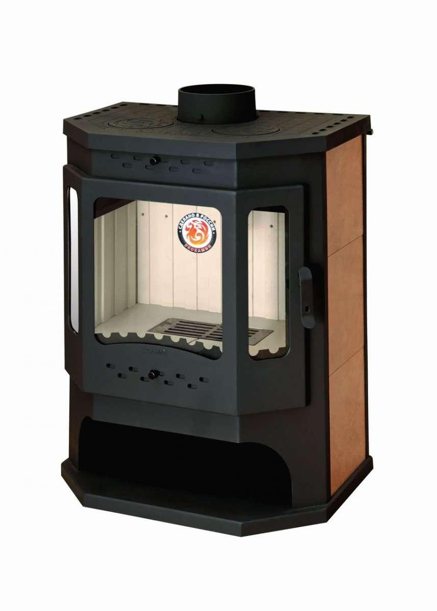 Печь-камин Бавария призматик с плитой Амазонка бай фото в Борисове