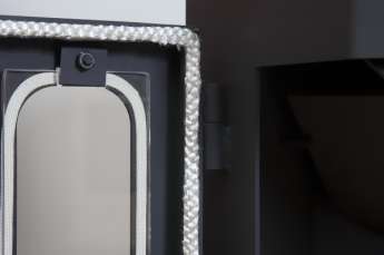 Стальной недорогой камин Бавария призматик пристенно-угловой фото в Борисове