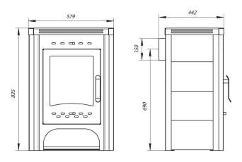 Печь-камин со стеклом Бавария фото Печь-камин со стеклом Бавария фото в Борисове