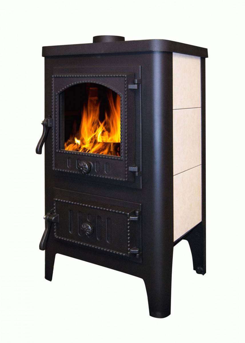 Печь-камин Бавария Оптима Чугун с плитой Амазонка бай фото в Борисове