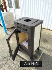 Недорогой камин со стеклом Бавария Оптима с плитой фото в Борисове