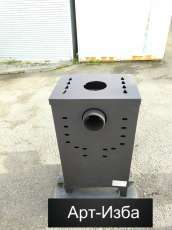 Недорогой камин со стеклом Бавария Оптима с плитой фото в Борисове