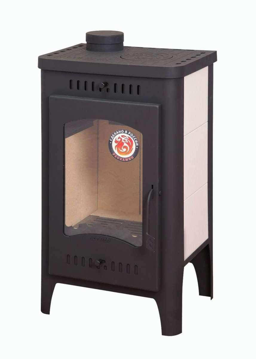 Печь-камин Бавария Оптима с плитой Амазонка бай фото в Борисове