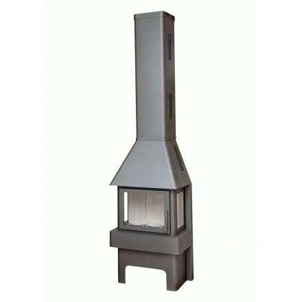 Печь-камин Бавария три стекла графит Амазонка бай фото в Борисове