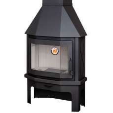 Камин Мюнхен пристенно-угловой чёрный купить в Борисове