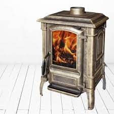 Печь-камин чугунный FireWay Bruno патина медь Амазонка бай фото в Борисове