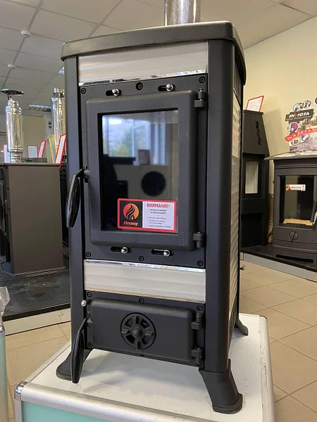 Печь-камин чугунный FireWay Klemens в интерьере Амазонка бай фото в Борисове