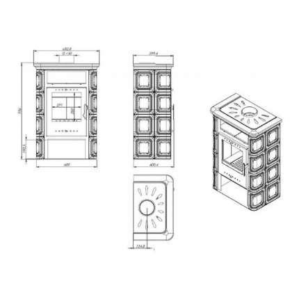 Купить Печь-камин Печь-камин NORDflam Vera чугун в Борисове Амазонка бай фото в Борисове