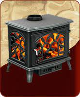 Печь-камин чугунный FireWay Demetra в интерьере Амазонка бай фото в Борисове