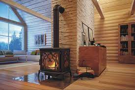 Печь-камин чугунный FireWay Demetra в интерьере Амазонка бай фото в Борисове