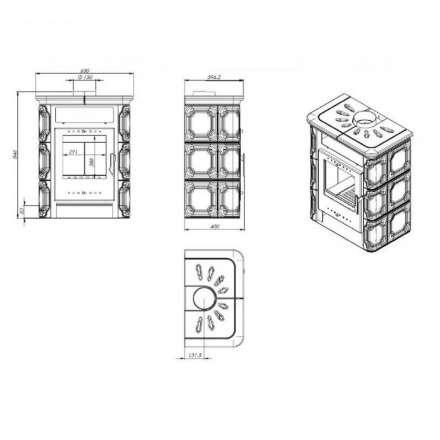 Купить Печь-камин NORDflam Arta в Борисове Амазонка бай фото в Борисове