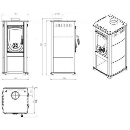 Купить Печь-камин NORDflam Fokus в Борисове Амазонка бай фото в Борисове