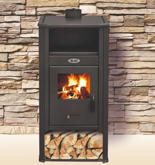 Печь-камин Blist Ambasador LM стальная дверца Амазонка бай фото в Борисове