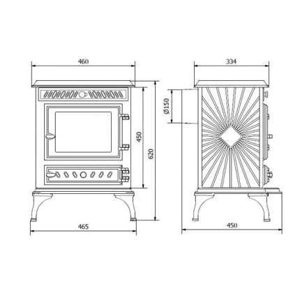 Купить Печь-камин Kawmet P3 (7.4 кВт) EKO в интерьере чугунный в Борисове фото в Борисове
