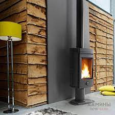 Печь-камин чугунный Invicta Mesnil в интерьере Амазонка бай фото в Борисове
