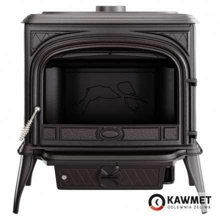 Купить Печь-камин KAWMET Premium SPHINX S6 (13,9 kW) в интерьере чугунный в Борисове фото в Борисове
