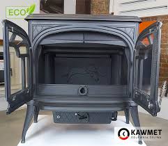 Купить Печь-камин KAWMET Premium SPARTA S10 (13,9 кВт) в интерьере чугунный в Борисове фото в Борисове