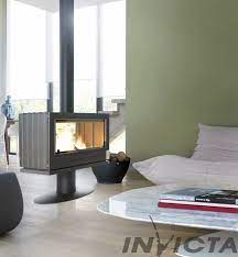 Купить Печь-камин Invicta Nelson в интерьере чугунная в Борисове в Борисове