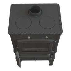 Печь-камин FireWay Dacha с варочной поверхностью чёрный Амазонка бай фото в Борисове