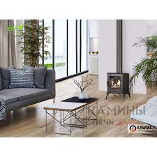 Купить Печь-камин Kawmet P8 в интерьере чугунный в Борисове в Борисове