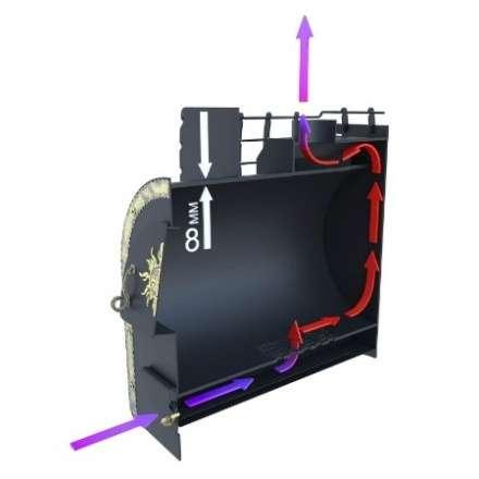 Отопительная печь Царь-печи Золовка 8 мм в Борисове
