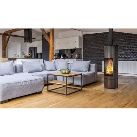 Купить Печь-камин Kratki Antares стальной в интерьере в Борисове Амазонка бай фото в Борисове